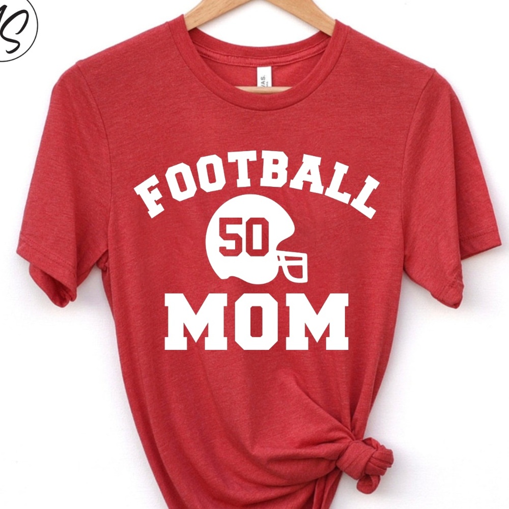 Custom Personalized Football Mom T Shirt